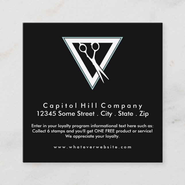 loyalty hair scissors square (Front)