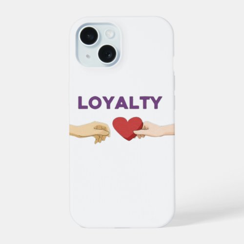 Loyalty heart iPhone 15 case