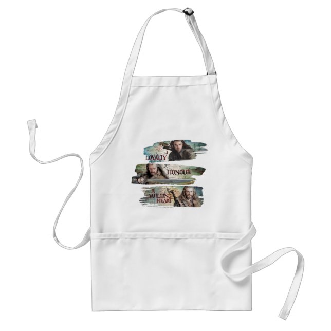 Loyalty, Honor, A Willing Heart Adult Apron (Front)