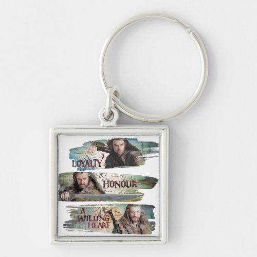 Loyalty Honor A Willing Heart Keychain