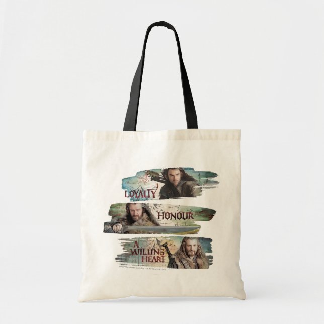 Loyalty, Honor, A Willing Heart Tote Bag (Front)