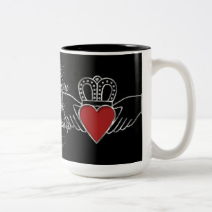 Loyalty Love Friendship Claddagh Black Coffee Mug
