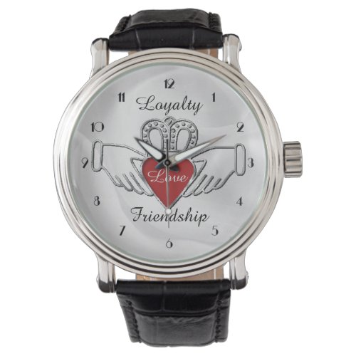 Loyalty Love Friendship Claddagh Wrist Watch