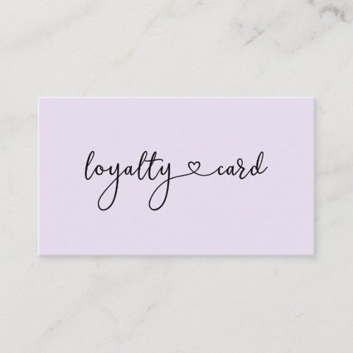 Loyalty Map 5 Nails Lashes Beauty Business Card