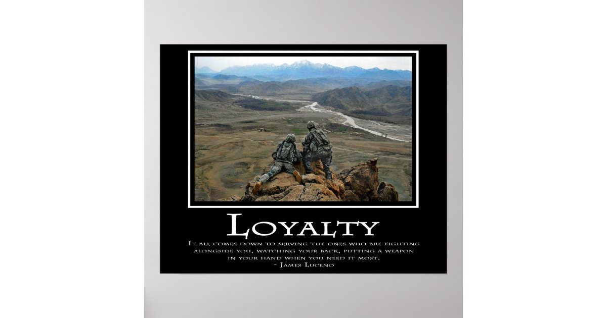 Loyalty Poster | Zazzle.com