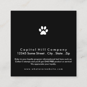 loyalty program pet paw square