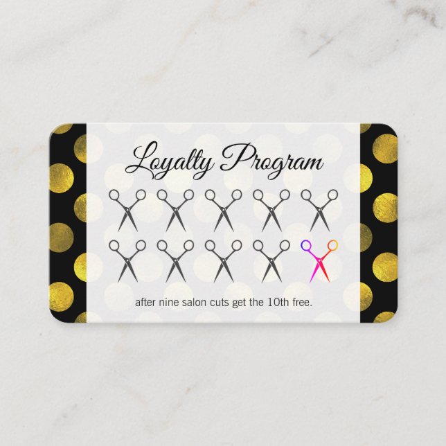 Loyalty Program Polka Dot Card (Front)