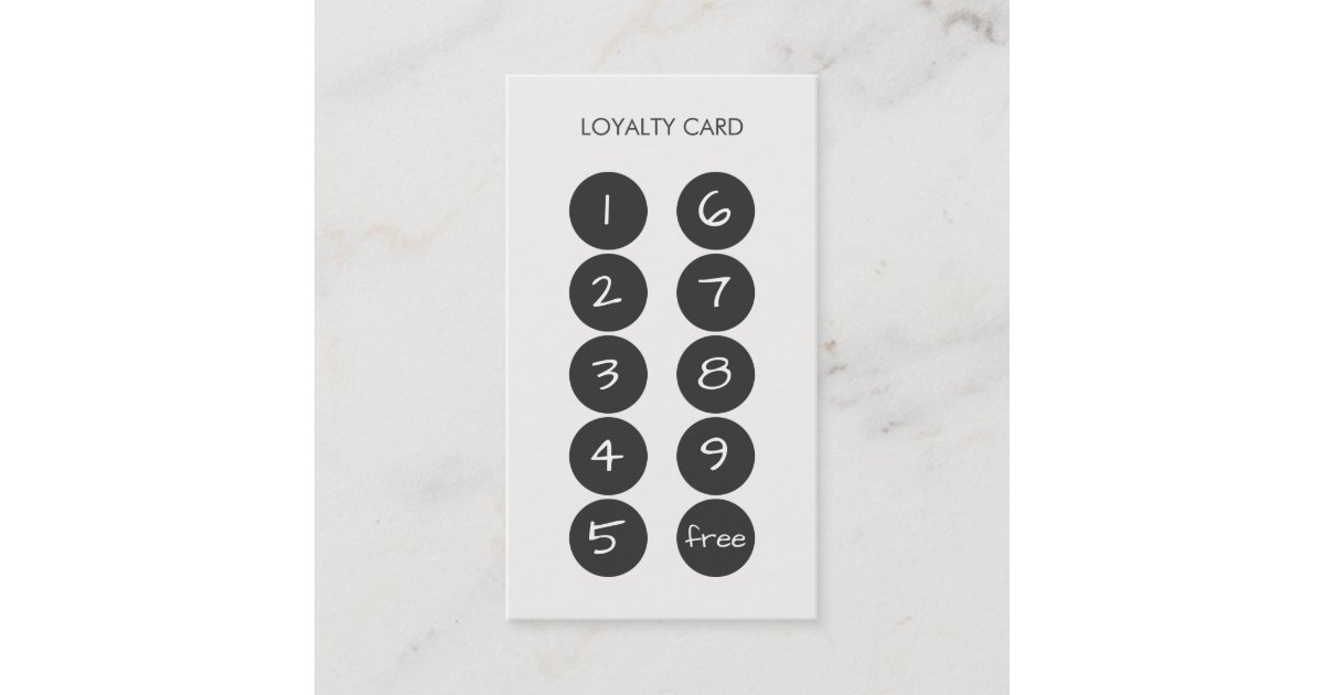 Premium Loyalty Punch Business Cards - Small 3.5 x 2 Card 100 Cards