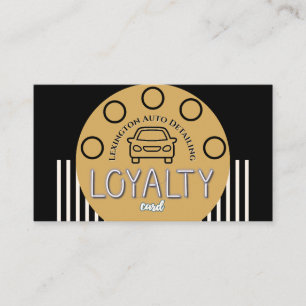 Loyalty Punch Card Auto Service Business