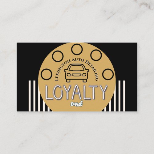 Loyalty Punch Card Auto Service Business