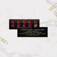 Loyalty Punch Card - Hot Pink Glitter and Gold 3