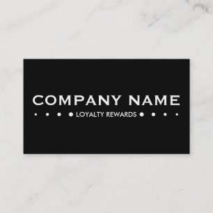 LOYALTY pyramid punch card (color customizable)