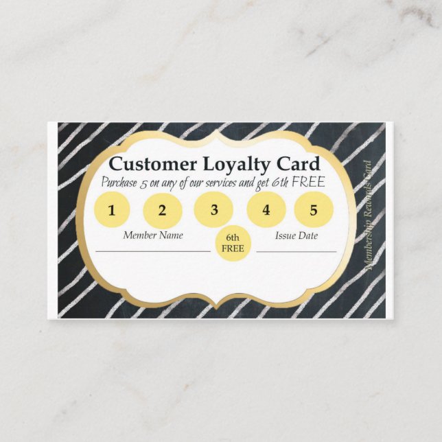 Loyalty Rewards Card (Front)