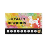 Loyalty Rewards Card Colorful Poodle Grooming Loyalty Rewards Card Colorful Poodle Grooming