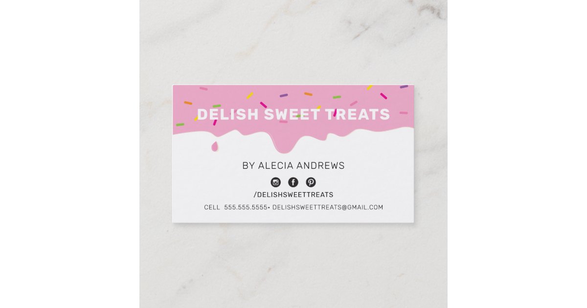 LOYALTY REWARDS cute frosting drip sprinkles Zazzle