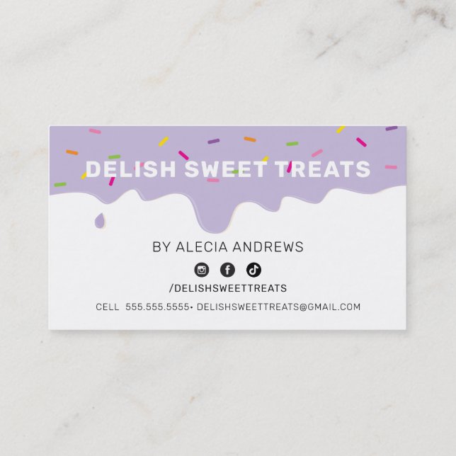 LOYALTY REWARDS frosting drip sprinkles purple (Back)