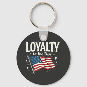 Loyalty to the Flag USA for Veteran's Day Keychain