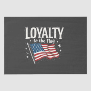 Loyalty to the Flag USA for Veteran's Day Tissue Paper