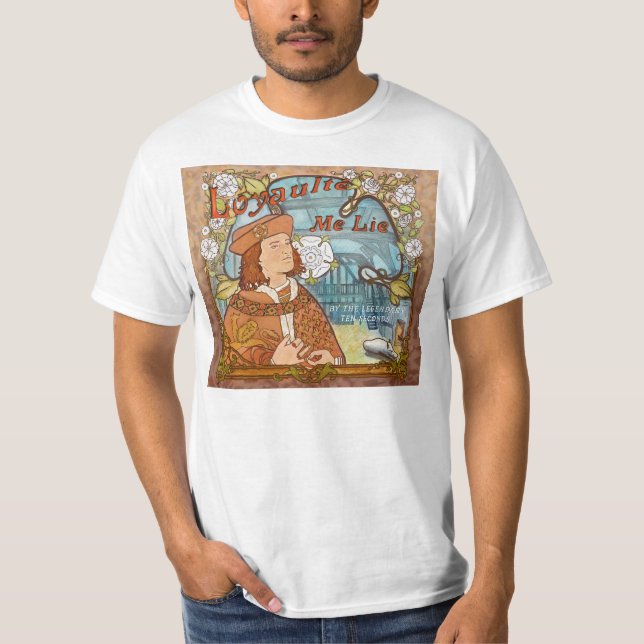 Loyaulte me lie XL male t shirt, white T-Shirt (Front)