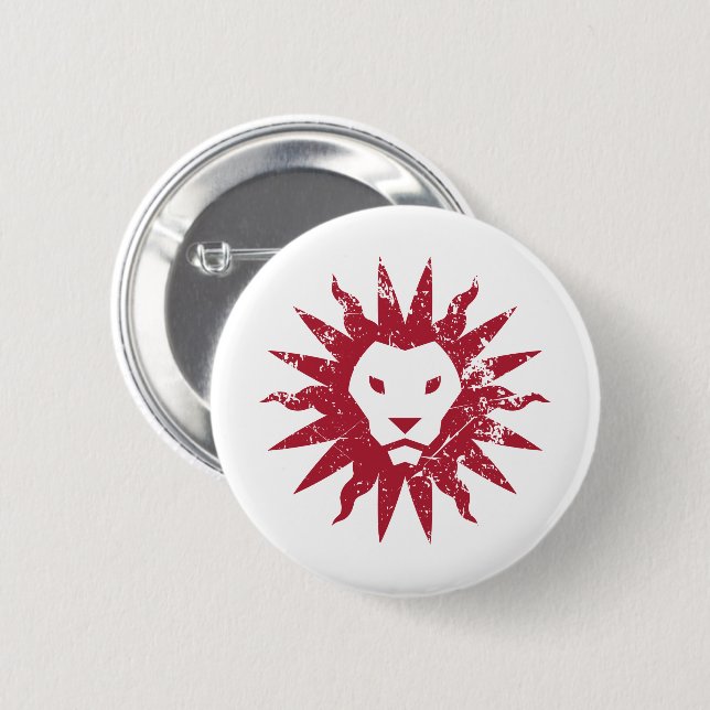 Loyola Marymount Lions Distressed Button (Front & Back)