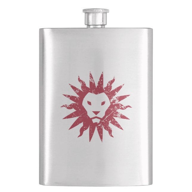 Loyola Marymount Lions Distressed Flask (Front)