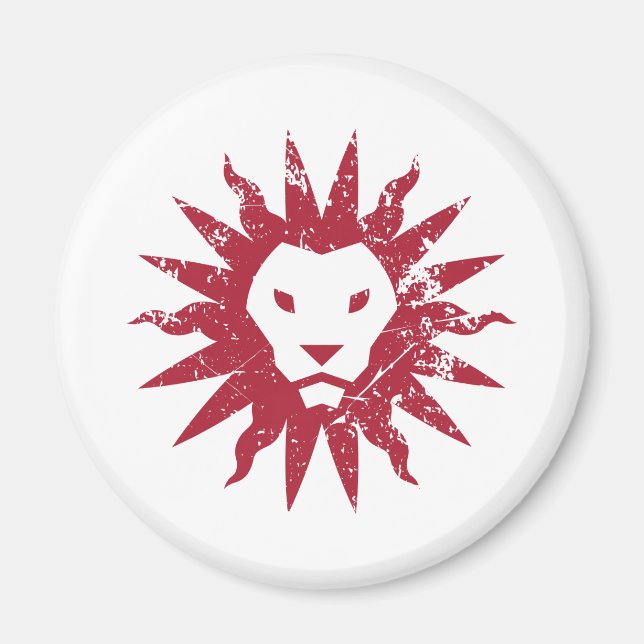 Loyola Marymount Lions Distressed Magnet (Front)