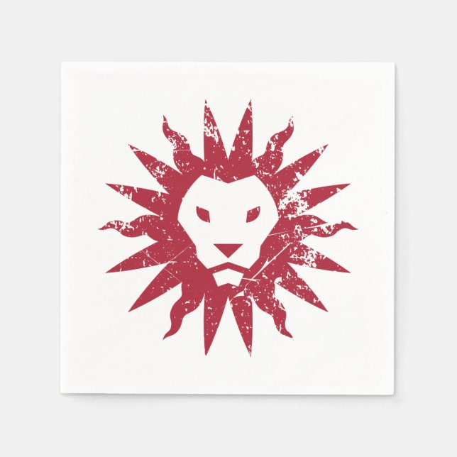 Loyola Marymount Lions Distressed Napkins (Front)