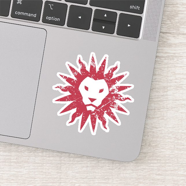 Loyola Marymount Lions Distressed Sticker (Detail)