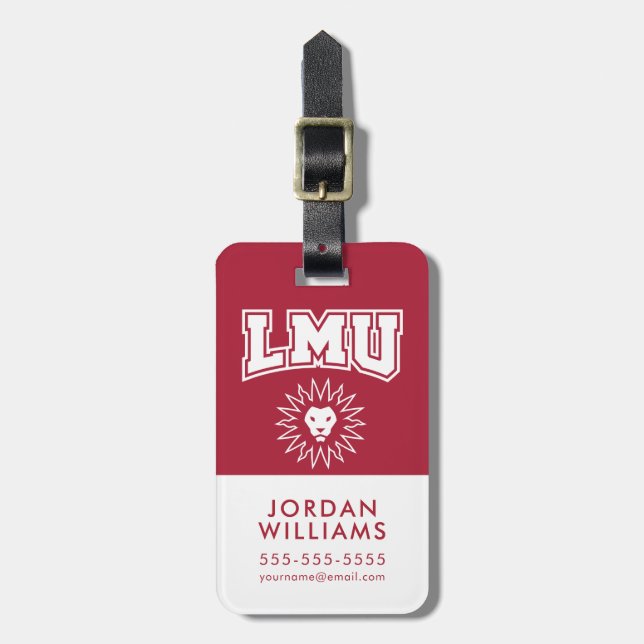 Loyola Marymount Lions Luggage Tag (Front Vertical)