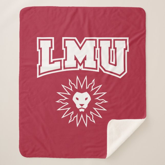 Loyola Marymount Lions Sherpa Blanket (Front)