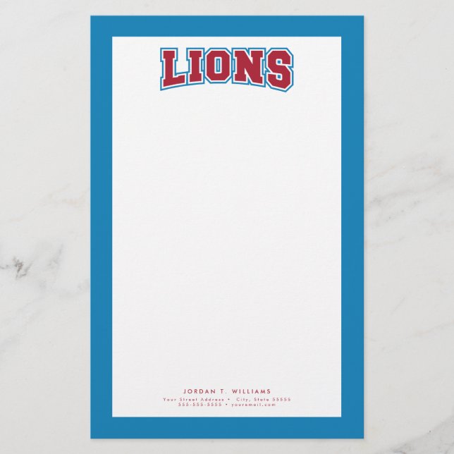 Loyola Marymount Lions Stationery (Front)