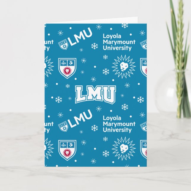 Loyola Marymount University Holiday Pattern Card (Front)