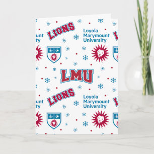 Loyola Marymount University Holiday Pattern Card