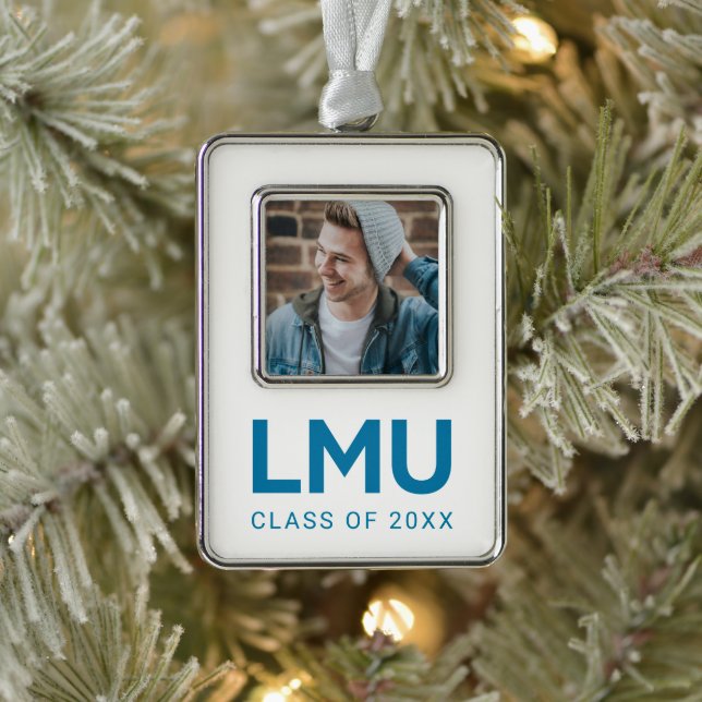 Loyola Marymount University Holiday Pattern Christmas Ornament (Tree)
