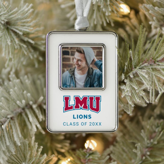 Loyola Marymount University Holiday Pattern Christmas Ornament (Tree)