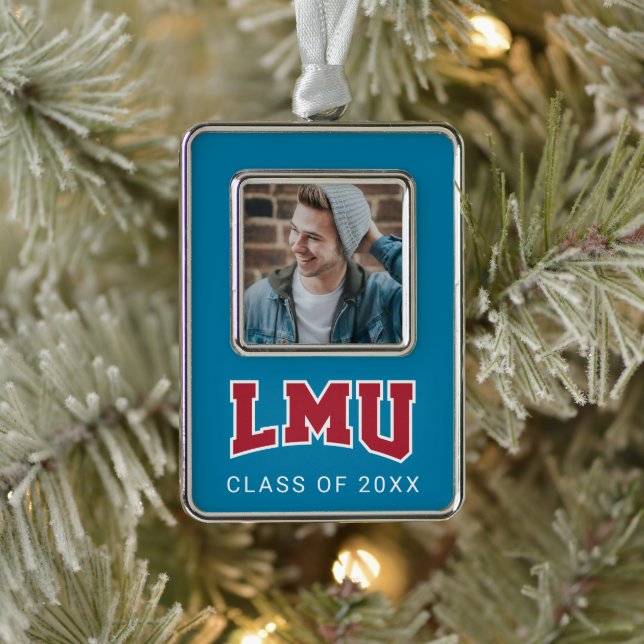 Loyola Marymount University Holiday Pattern Christmas Ornament (Tree)