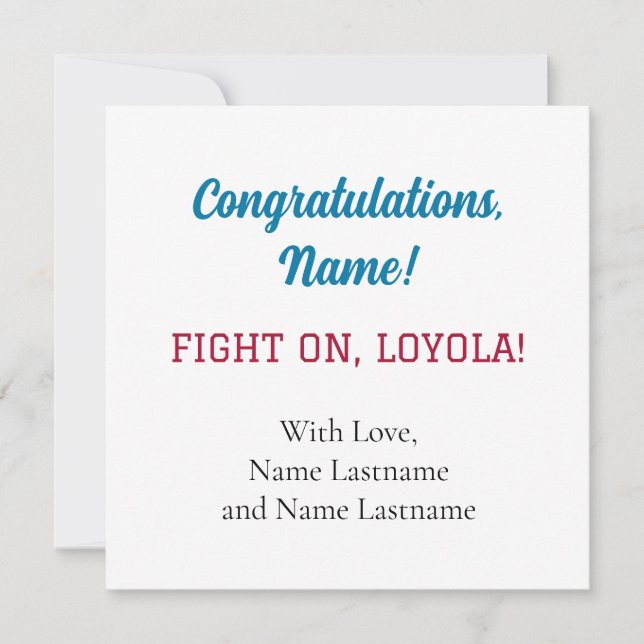 Loyola Marymount University LMU Gift Card (Front)