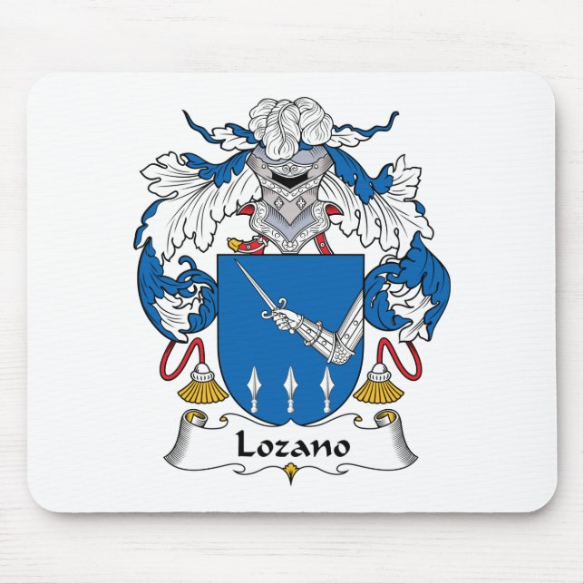 Lozano Family Crest Mouse Pad (Front)