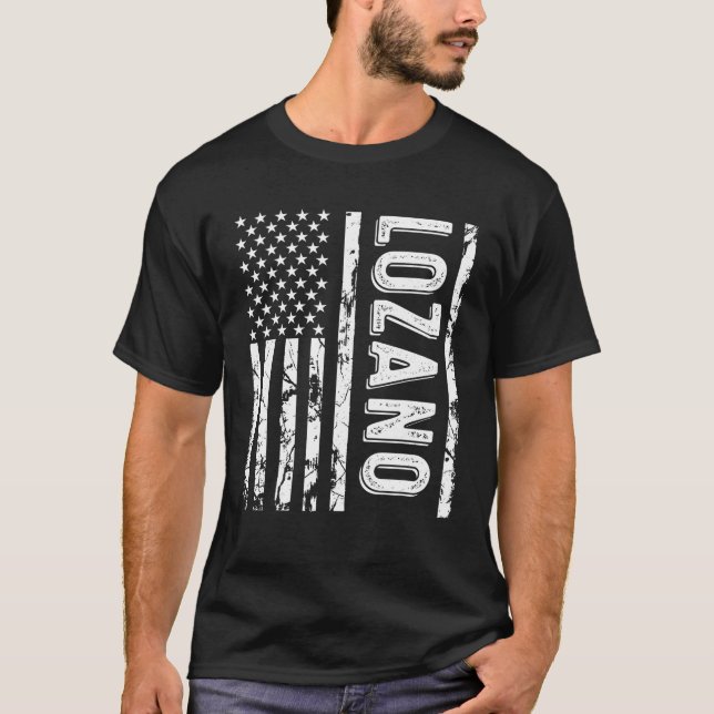 Lozano Last Name Funny Surname Team Lozano Family  T-Shirt (Front)