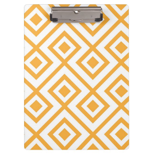 Lozenge shaped geometric pattern clipboard (Front)