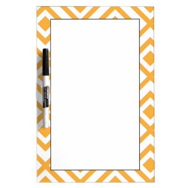 Lozenge shaped geometric pattern Dry-Erase board (Front)