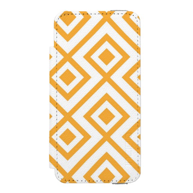 Lozenge shaped geometric pattern incipio iPhone wallet case (Folio Front)