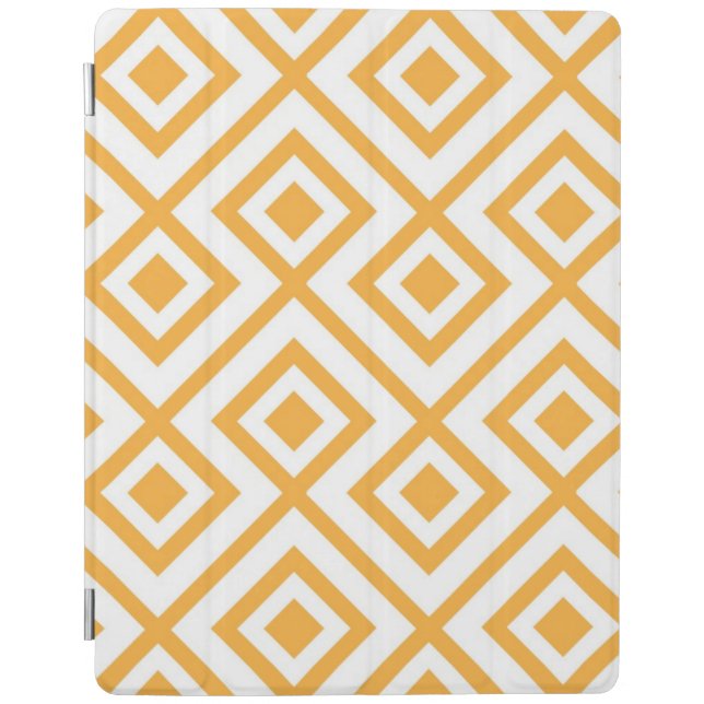 Lozenge shaped geometric pattern iPad smart cover (Front)