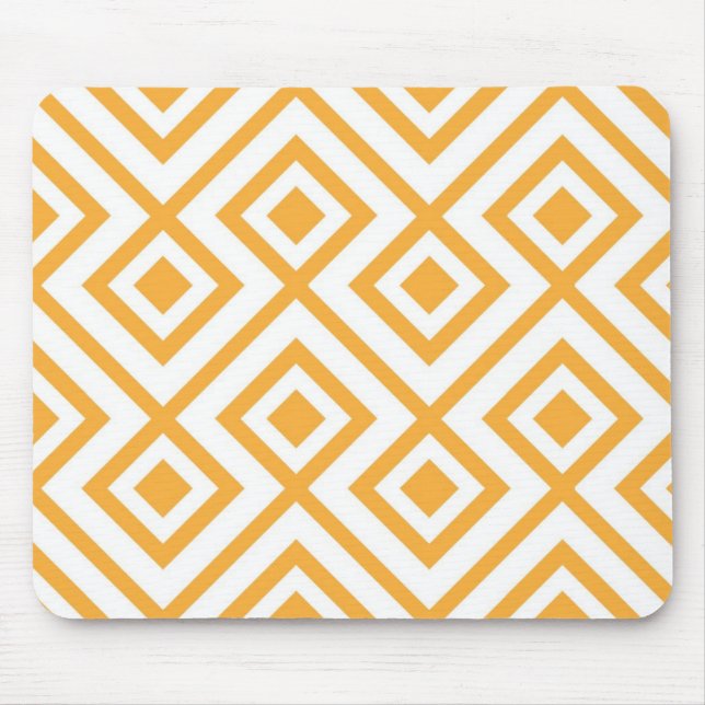 Lozenge shaped geometric pattern mouse pad (Front)