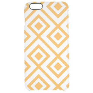 Lozenge shaped geometric pattern clear iPhone 6 plus case