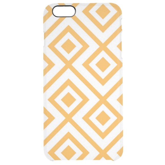 Lozenge shaped geometric pattern uncommon iPhone case (Back)