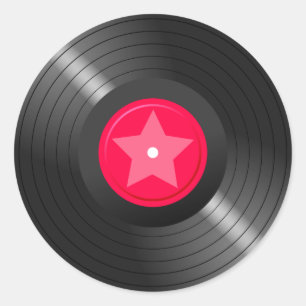 LP Record02 Classic Round Sticker