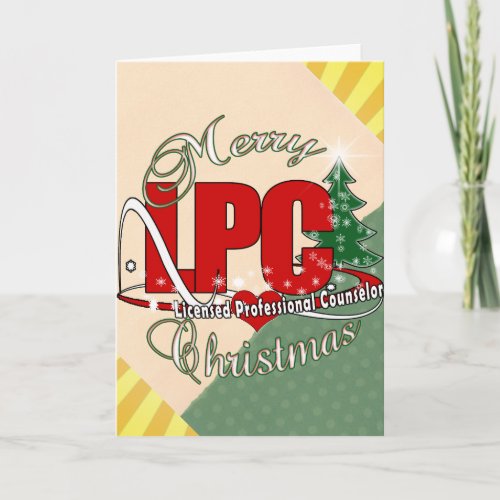 LPC CHRISTMAS  Licensed Professional Counselor Holiday Card