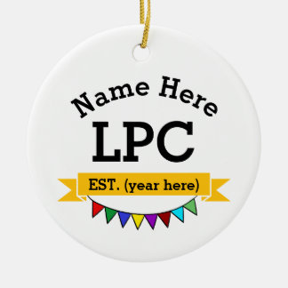 LPC Gift Licensed Professional Counselor Ceramic Ornament