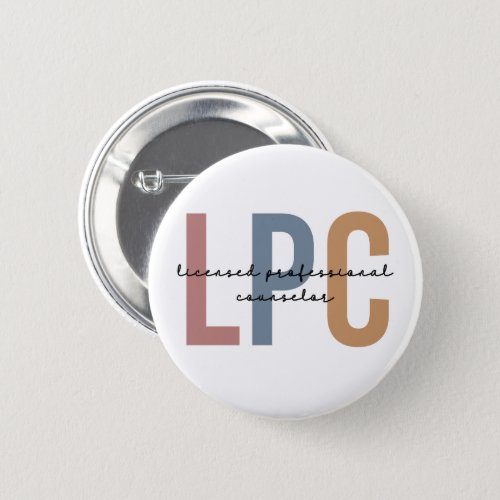 LPC Licensed Professional Counselor Button